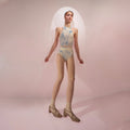 Women Blue'SPRINKLE DOT'Ballet Onesies(242LE22VL/blue)
