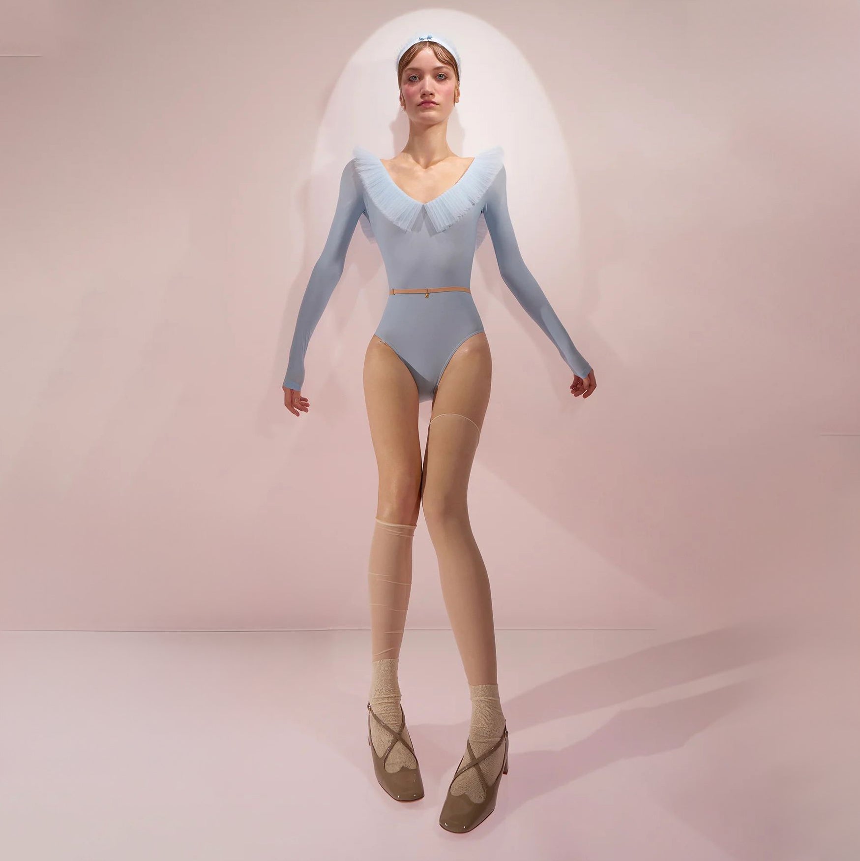 Women Light Blue'GRAND'Ballet Onesies(242LE83PV/baby blue)