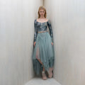 Women Misty Blue "TULLE CLOUD" Ballet Skirt(253SK62FT/misty blue)
