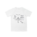 Girls White Cotton T-Shirt