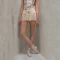 Women White "RUCHED BUTTERFLY" Ballet Skirt(261SK05DO/edelweiss)