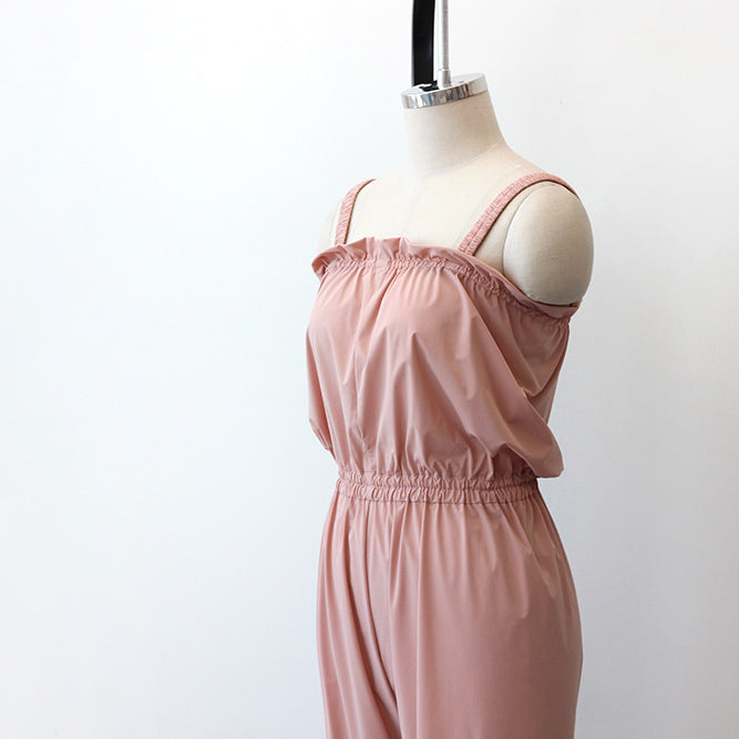 Girls Pink Ballet Warm Up Jumpsuit