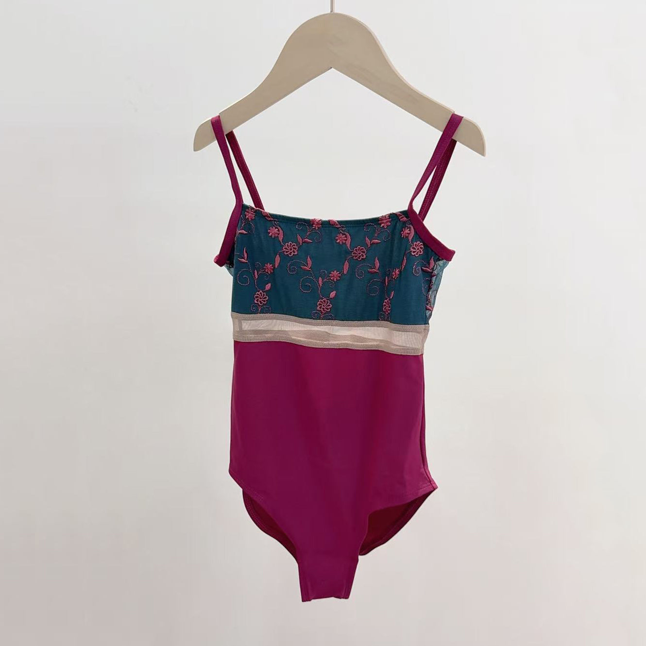 Girls Fuchsia "BRIGID" Ballet Onesies(KC17038-C61/L46+L14+TRD31+TP14+L46)