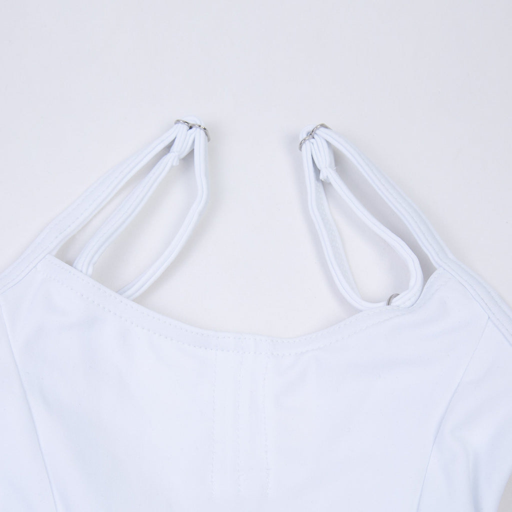 Girls White Ballet Onesies