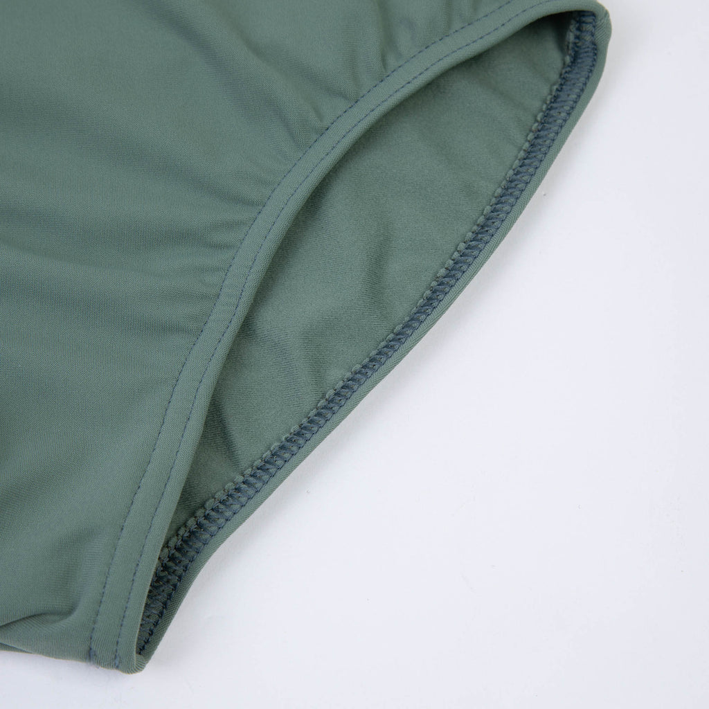 Girls Olive Ballet Onesies