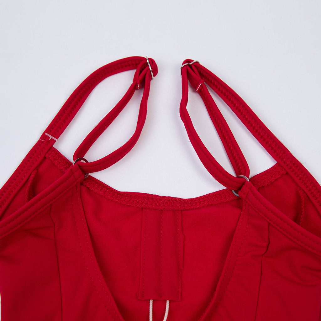 Girls Red Ballet Onesies
