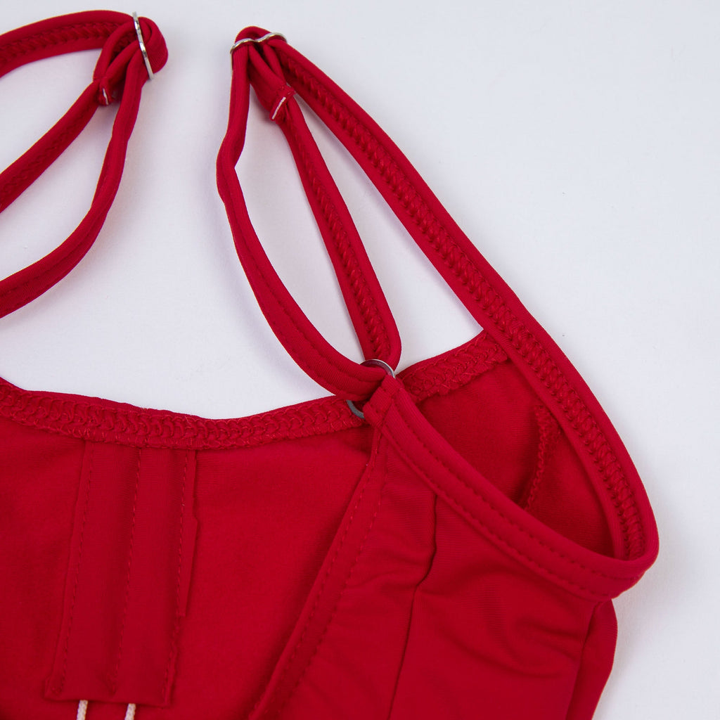 Girls Red Ballet Onesies