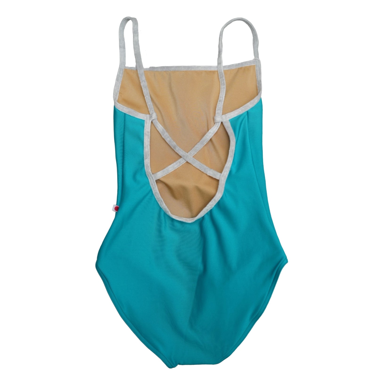 Girls Cyan"Daniela/N-Cyan/CV-Silver"Ballet Onesies