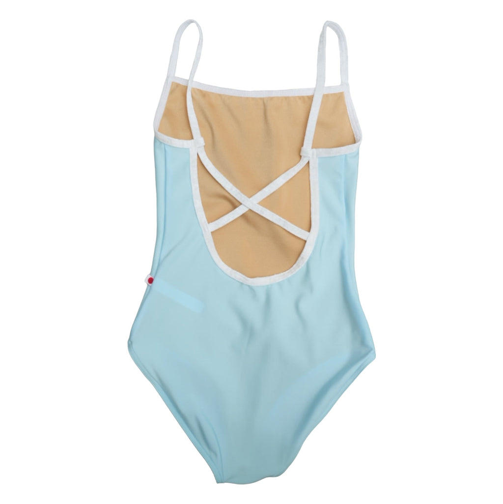 Girls Blue"Daniela/N-Mirror/CV-White"Ballet Onesies