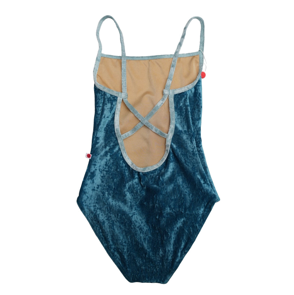 Girls Blue"Daniela/CV-Juniper/CV-Ice"Velvet Ballet Onesies