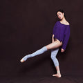 Girls Purple Ballet T-Shirt