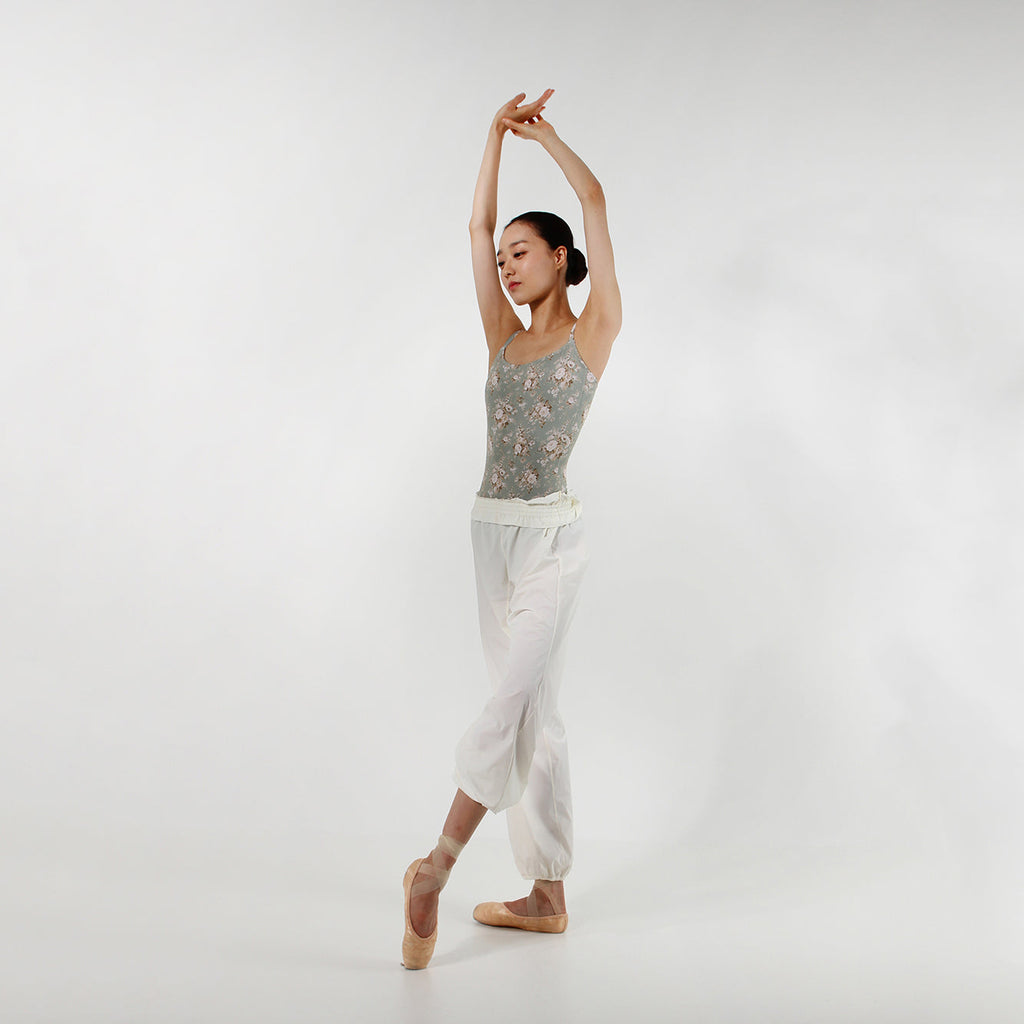 Girls White Ballet Warm Up Trousers