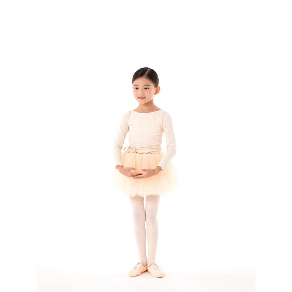 Girls Cream Ballet T-Shirt
