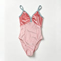 Tulip-mixmatch Velvet Leotard/Light Pink