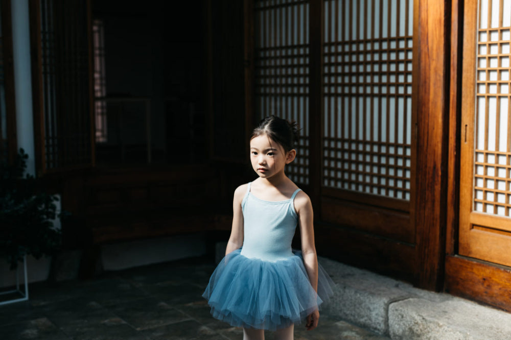 Girls Blue Ballet Onesies