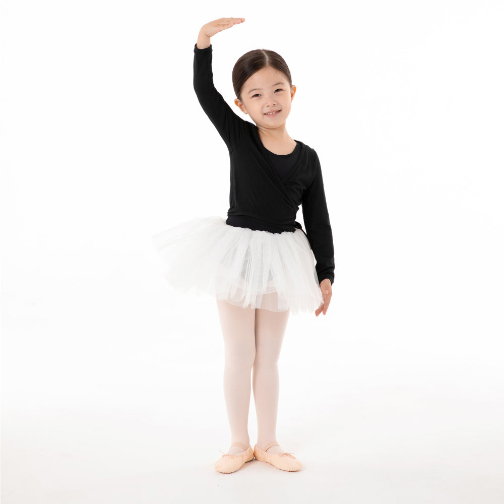 Girls Black Ballet Cardigan