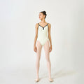 Tulip Velvet V-Line Leotard Rouge Apple Mint