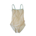 Girls Yellow "Daniela/CV-Vanilla/T-Pistachio" Velvet Ballet Onesies