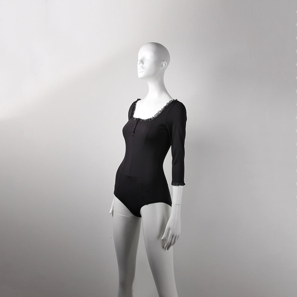 Girls Black Ballet Onesies