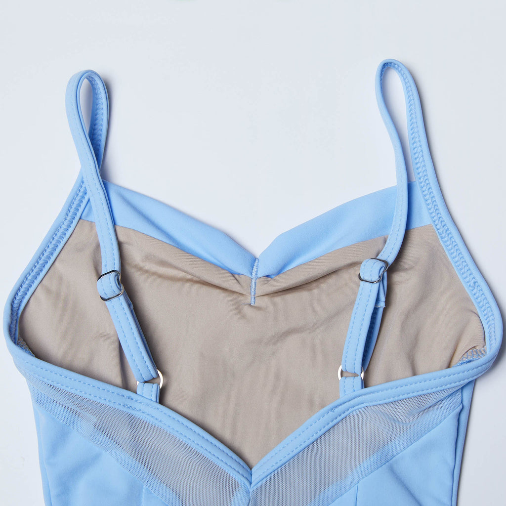 Girls Blue Ballet Onesies
