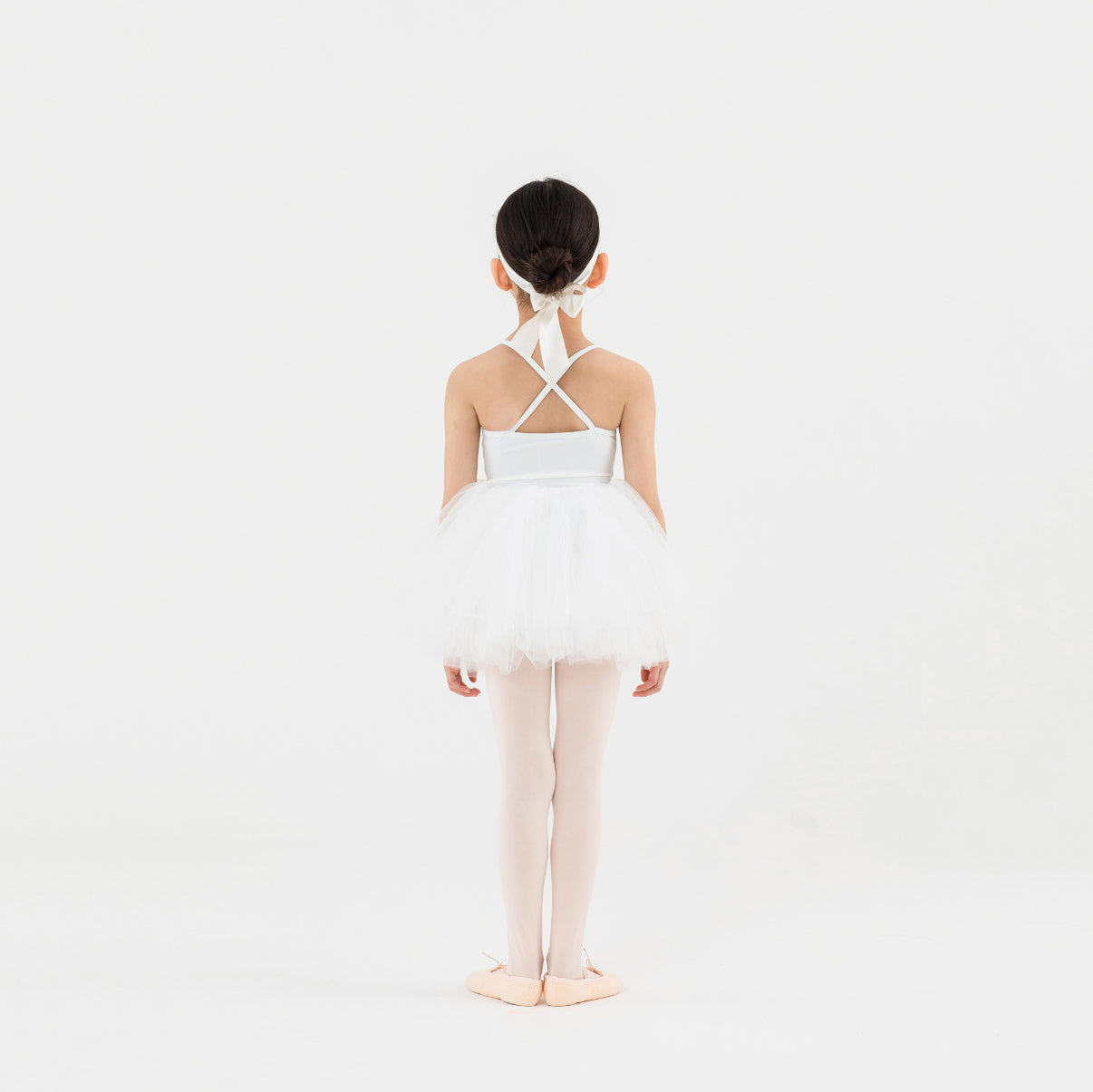 Girls White Ballet Skirt