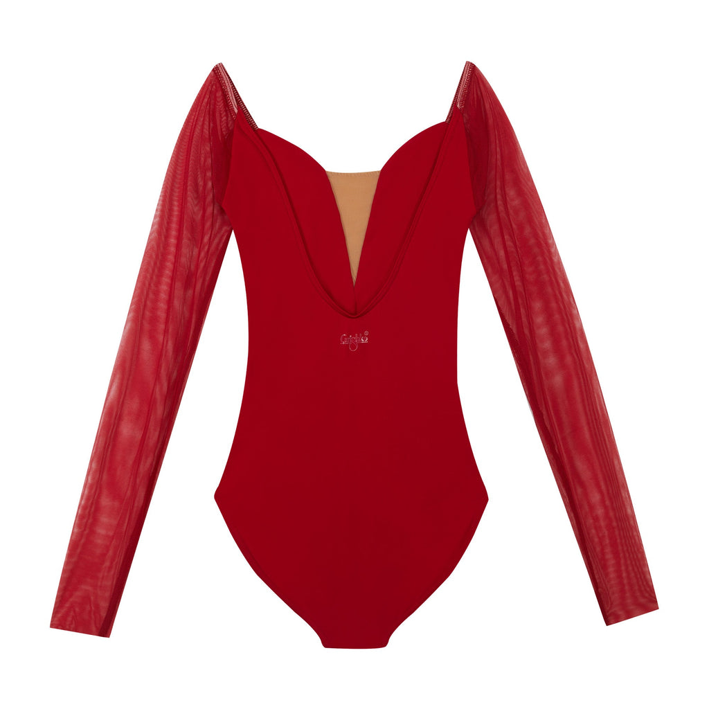 Girls Red Ballet Onesies