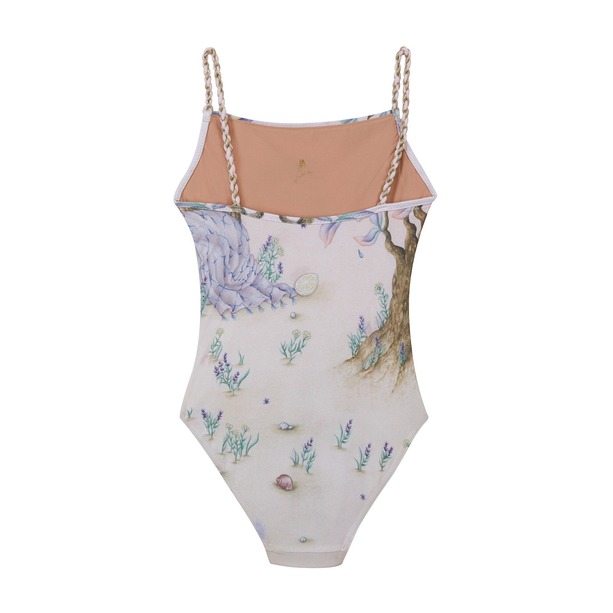 Girls Peach Ballet Onesies(J202LE02VL/peach/multicolor)