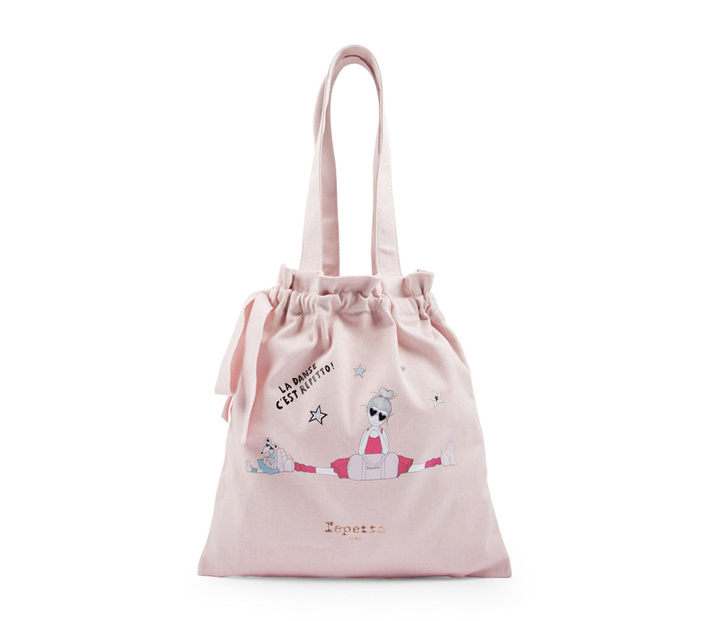 Girls Pink Painted Hand Bag