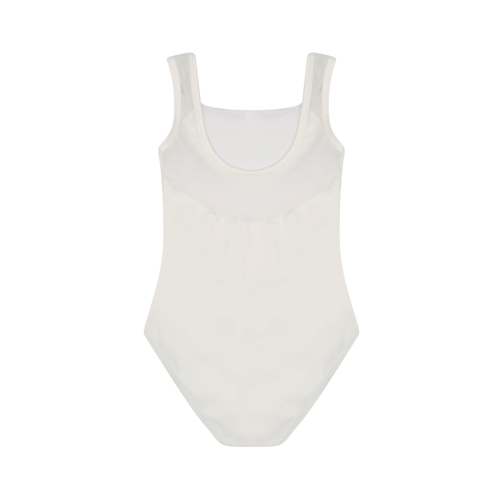 Girls White Ballet Onesies