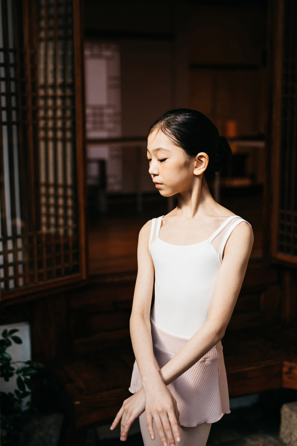Girls White Ballet Onesies