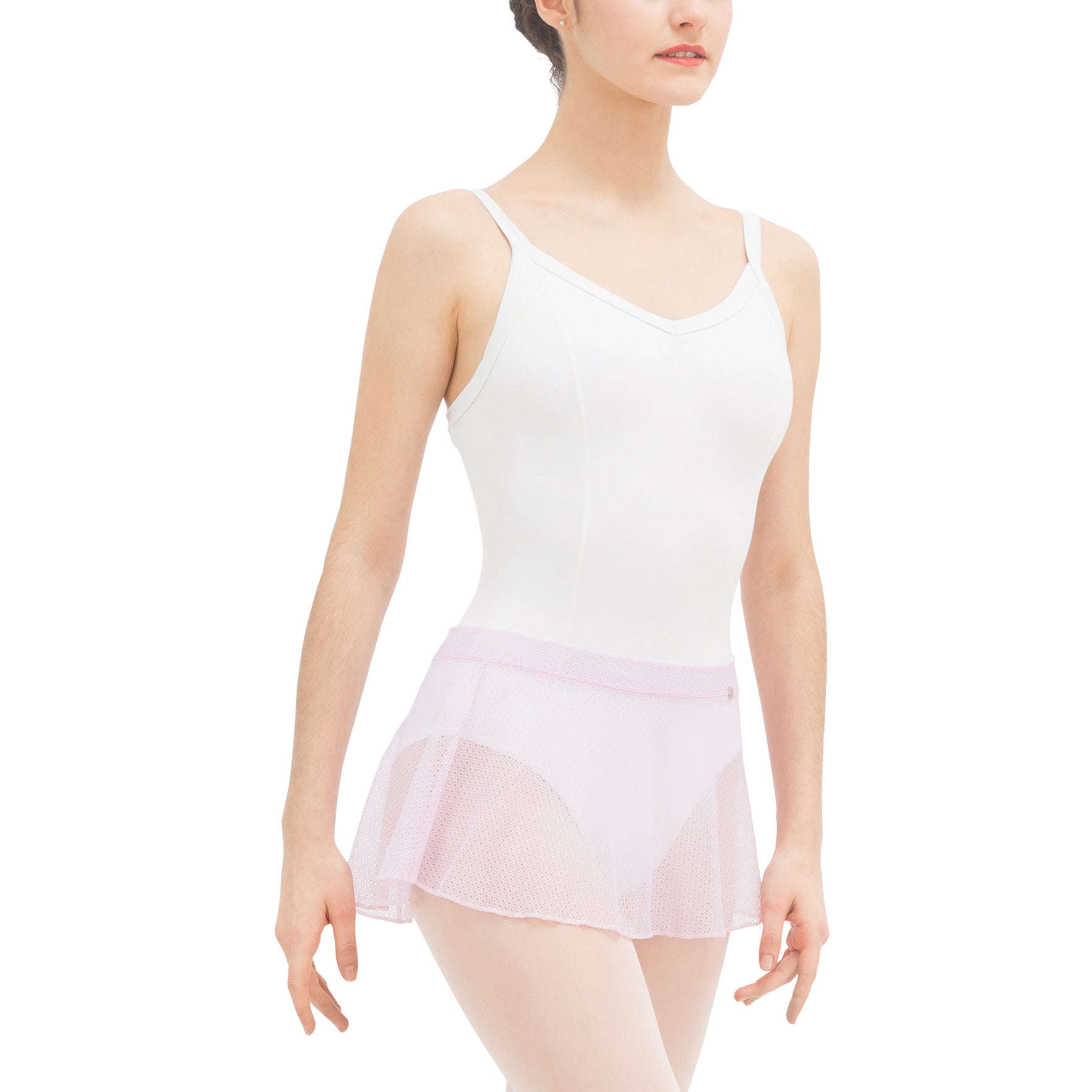 Girls Pink Lace Skirt