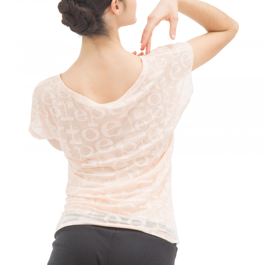 Girls Light Pink Logo Ballet T-Shirt