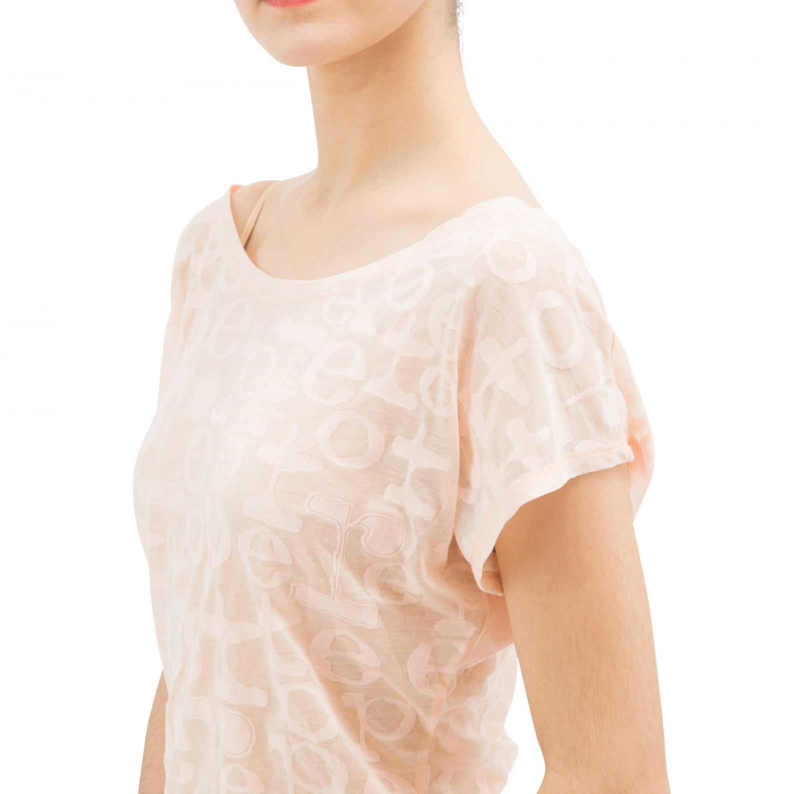 Girls Light Pink Logo Ballet T-Shirt
