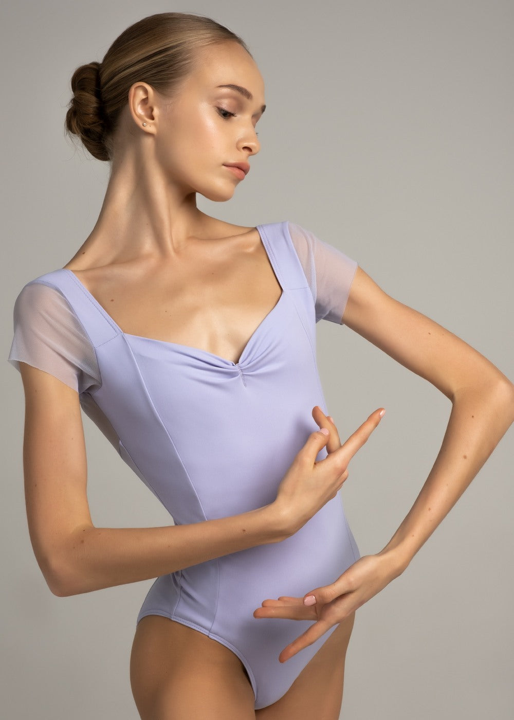 Girls Lilac Ballet Onesies