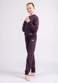 Girls Purple Cotton Trousers