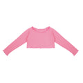 Girls Pink Crop Ballet T-Shirt