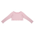 Girls Light Pink Crop Ballet T-Shirt