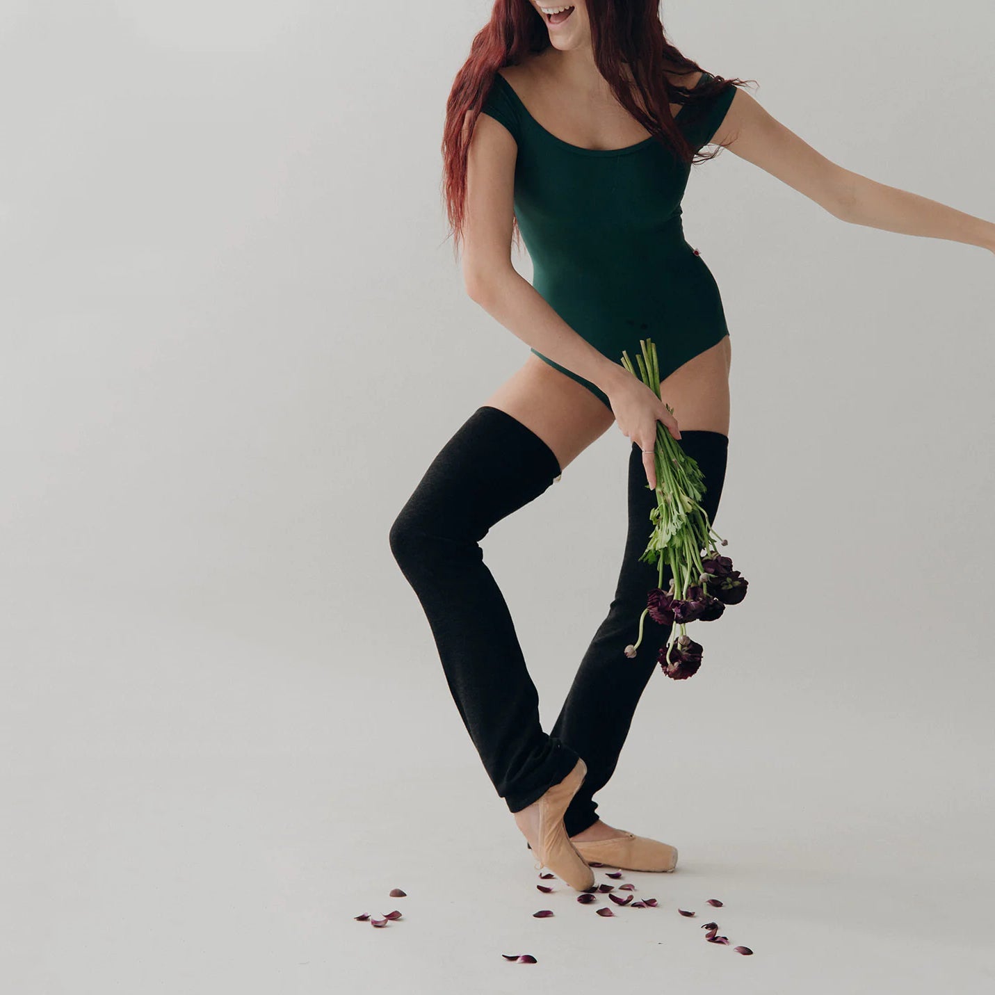 Boys & Girls Black Ballet Leg Warmers(Cara - KIDS leg warmers)