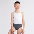 Boys White Cotton Vest