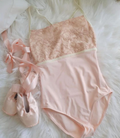 Girls Rose Embroidered Ballet Onesies