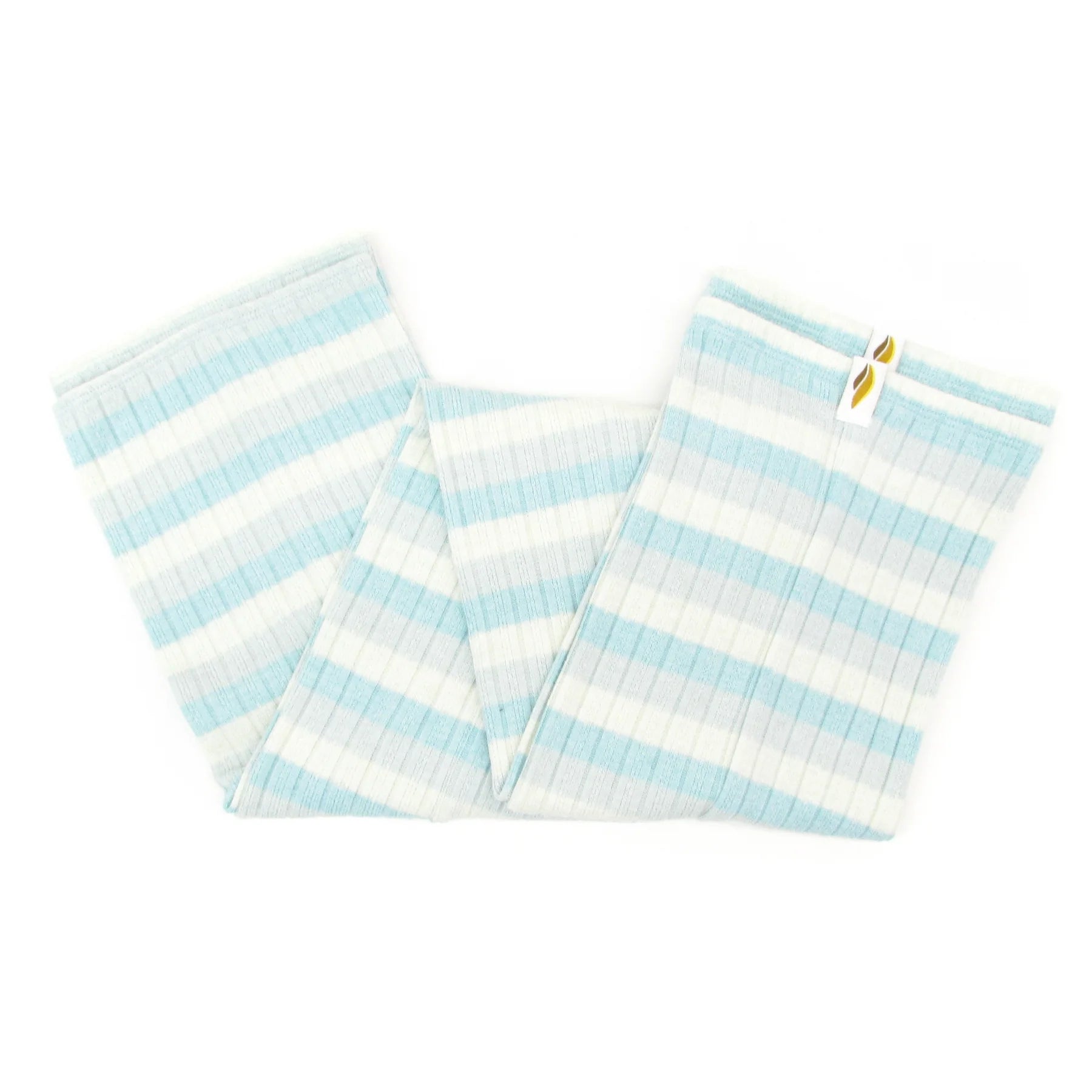 Adult Light Blue Stripes Ballet Warm Up Socks