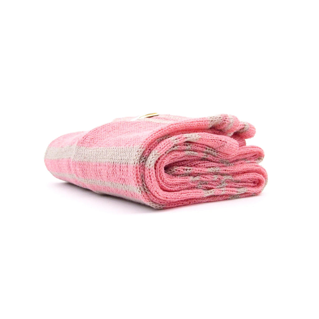 Adult Pink Stripes Ballet Warm Up Socks