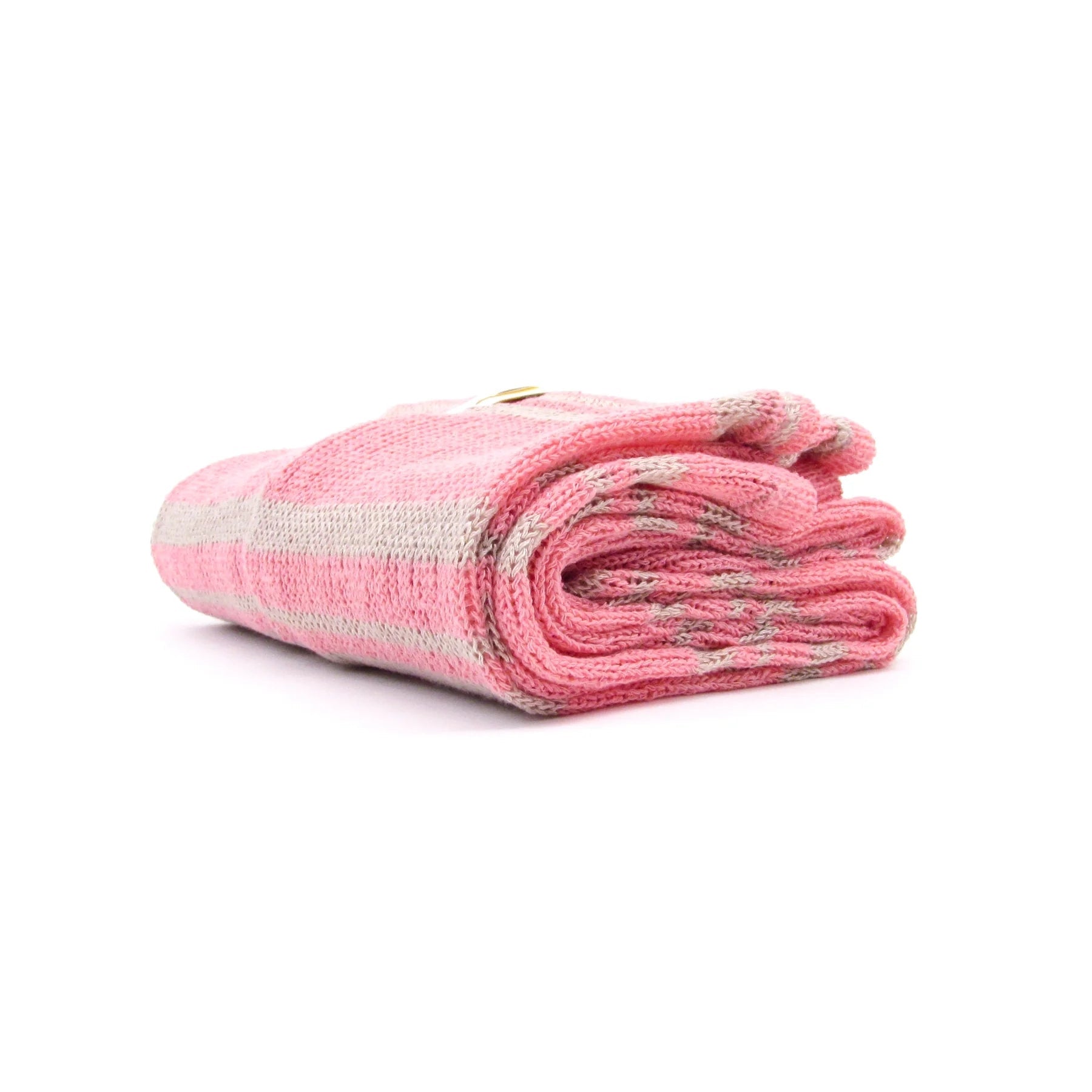 Adult Pink Stripes Ballet Warm Up Socks