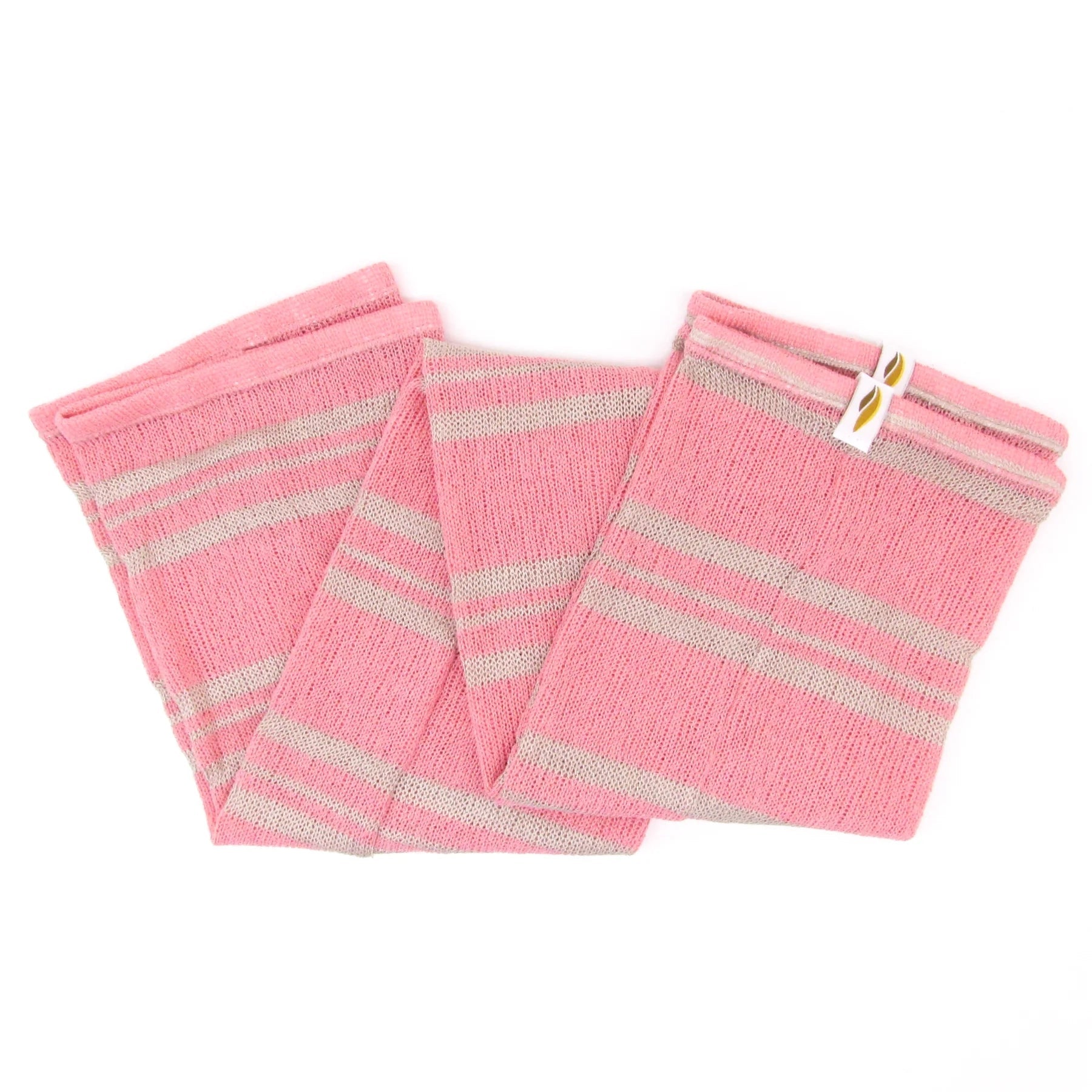 Adult Pink Stripes Ballet Warm Up Socks