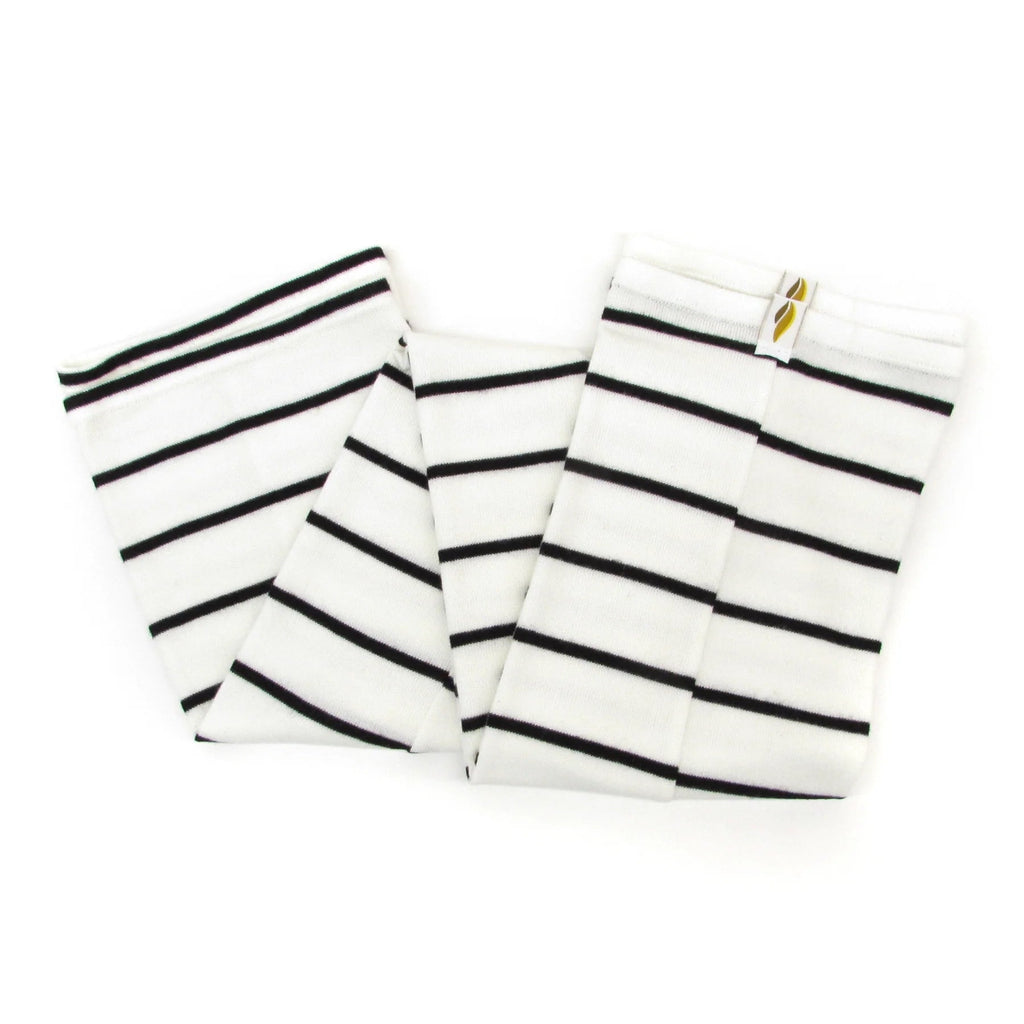 Boys & Girls White Stripes Ballet Warm Up Socks