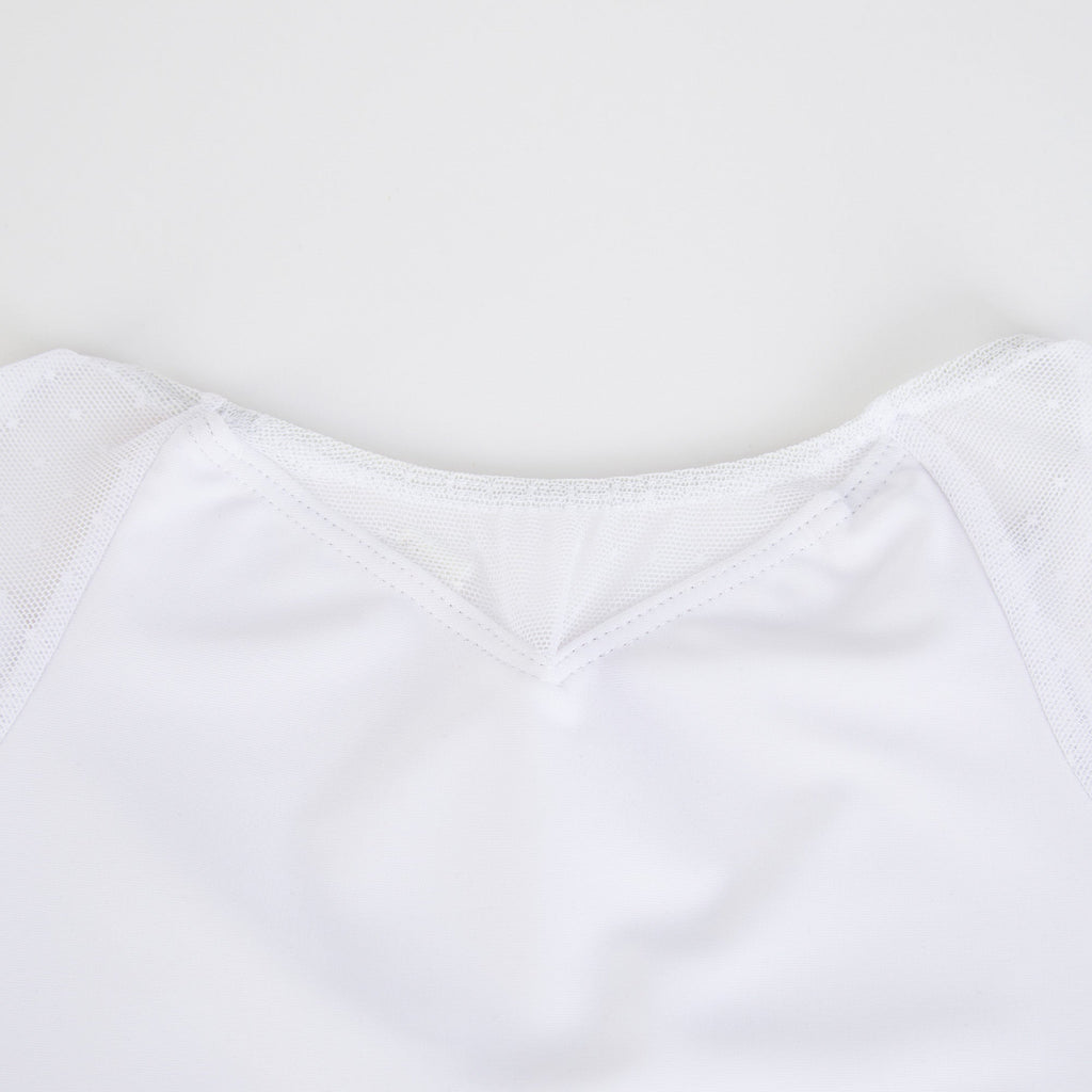 Girls White Ballet Onesies
