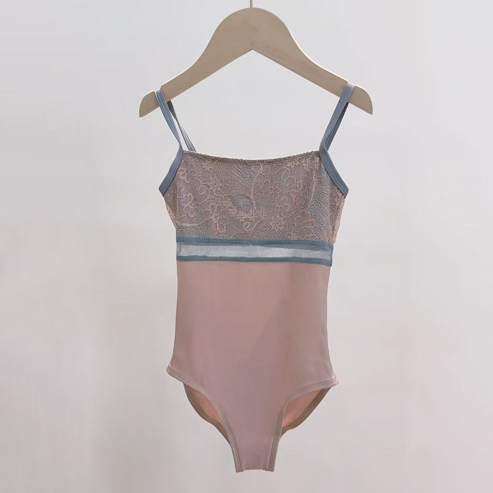 Girls Pink "BRIGID" Ballet Onesies(KC17038-C62/L09+L43+PD09+TP17+L43)