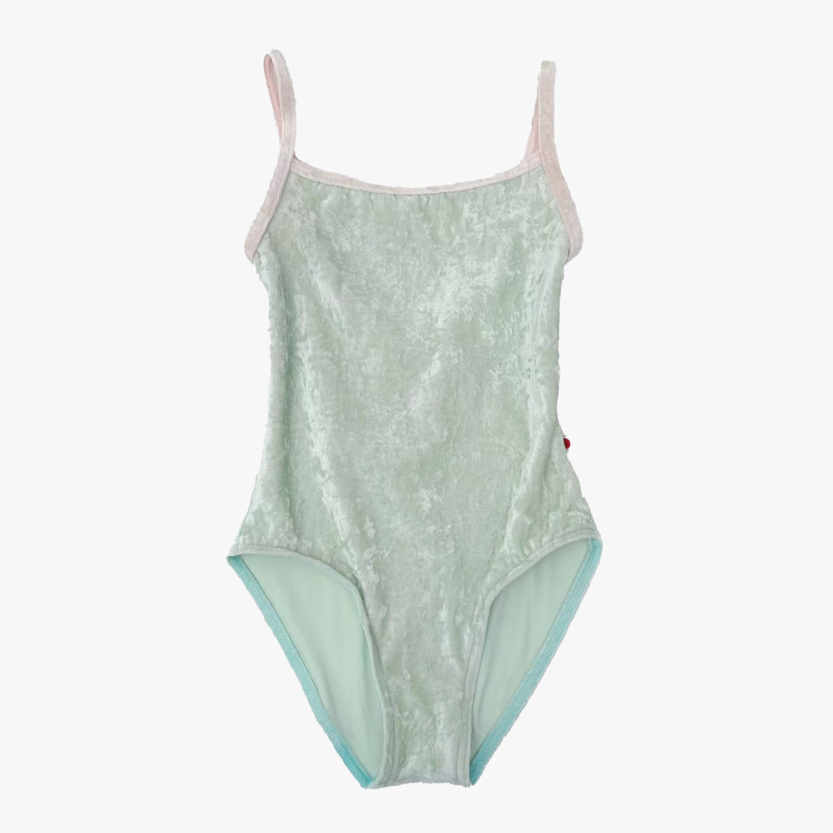 Girls Light Green"Daniela/CV-Pistachio/CV-Misty Rose"Velvet Ballet Onesies