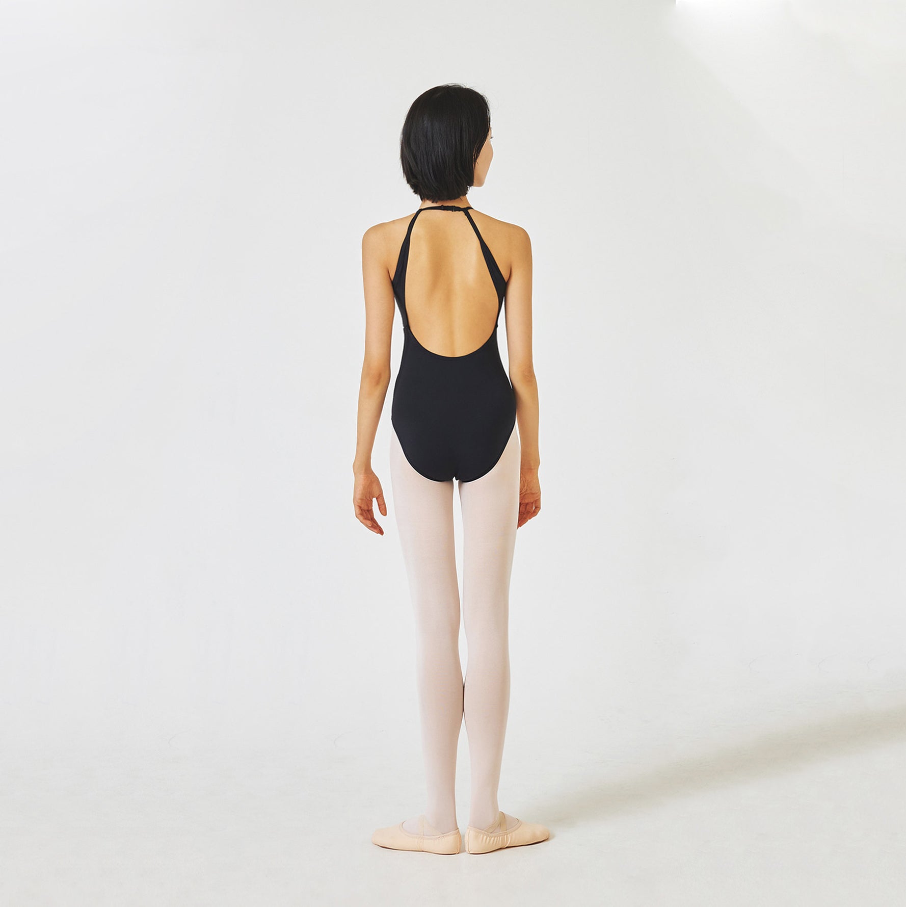 Angela Halterneck Black Premium Tactel Leotard/Black