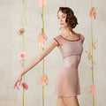 Women Pink Embroidered Ballet Onesies